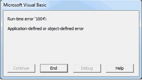 Run Time Error 1004 3 Ways To Fix It
