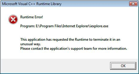 S A L I Runtime Error Tr N Windows