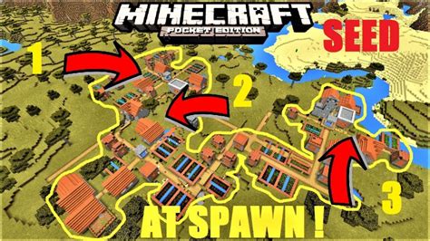 Savannah Village At Spawn Seed Minecraft Pe Bedrock Seeds