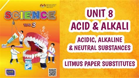 Science Year 3 Acid Alkali Acidic Alkaline And Neutral Substances