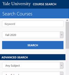 Search For Courses In Yale Course Search Registration Resources