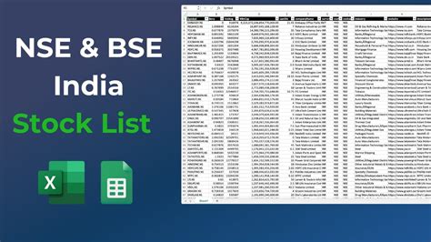 Search Stocks Listed In Bse And Nse