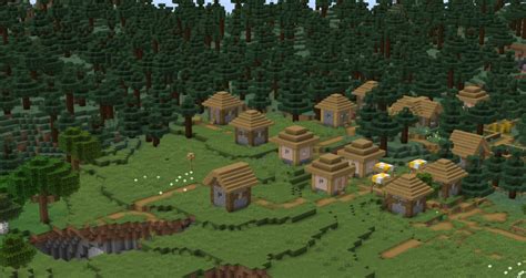 Seed Huge Plains Village Spawn Minecraft Map