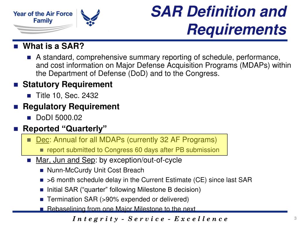 Selected Acquisition Report Sar Dtic Mil Selected Acquisition