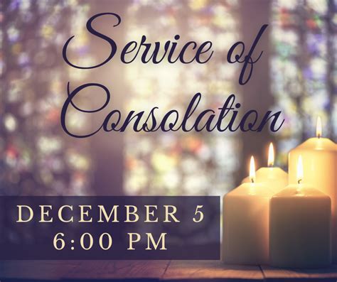 Service Of Consolation Second Baptist Church