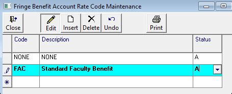 Setting Fringe Rates Cayuse Help Center