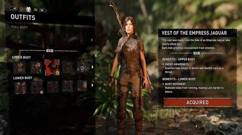 Shadow Of The Tomb Raider Outfits Unlocks Guide How To Unlock