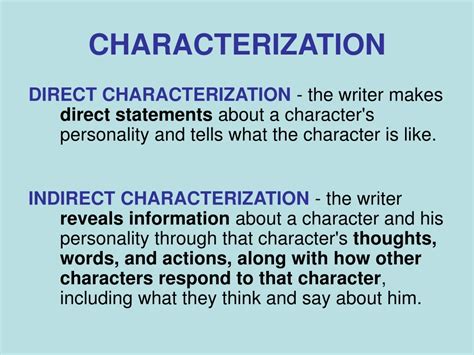 Sharp Characterization Meaning