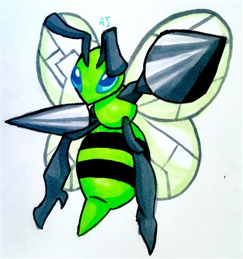 Shiny Beedrill By Ayjayart On Deviantart