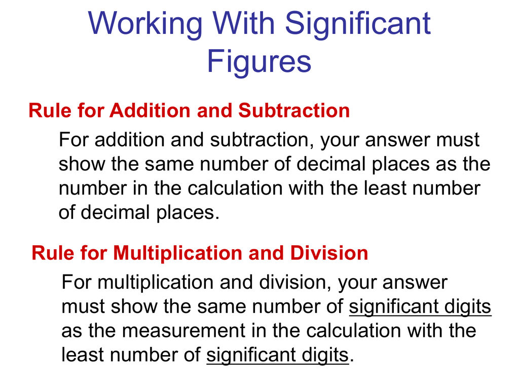 Sig Fig Rules And Examples