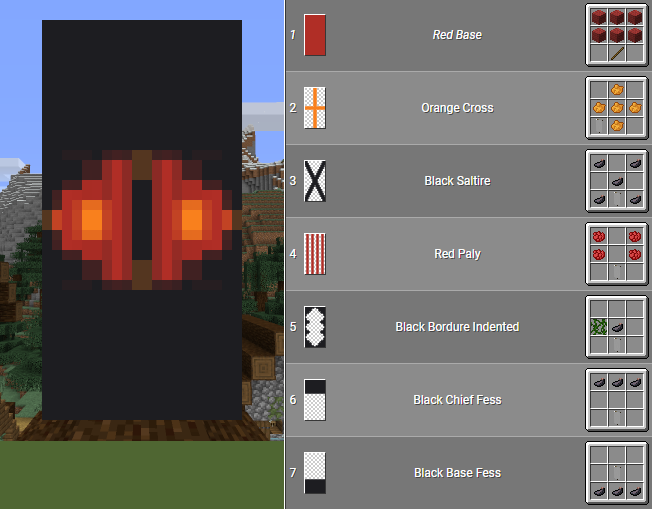 Simple Banner Eye Minecraft Banner Designs Minecraft Banners