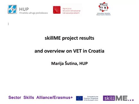 Skillme Project Results And Overview On Vet In Croatia Ppt Download