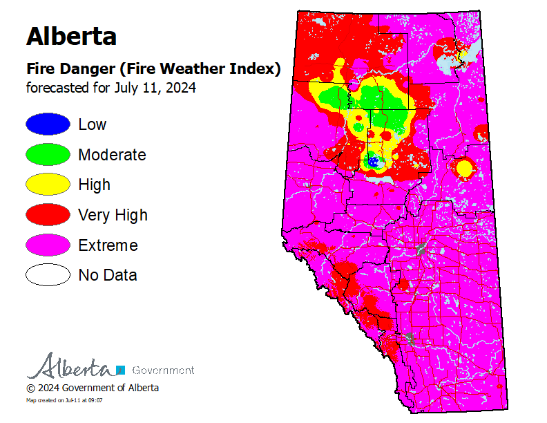 Slave Lake Forest Area Wildfire Update July 9 2023