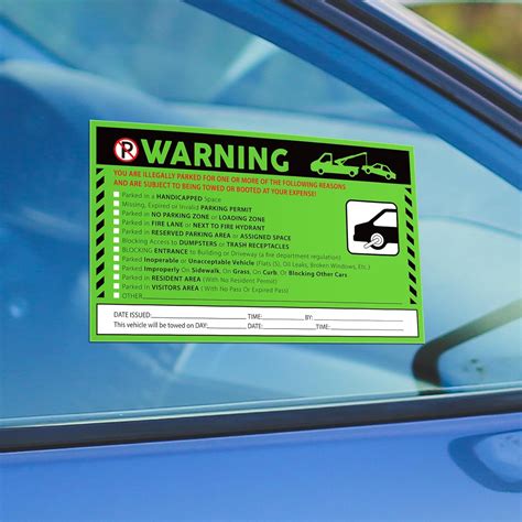 Smartsign You Are Illegally Parked Parking Violation Stickers 5 X