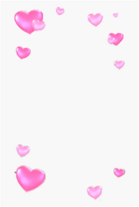 Snapchat Filter Hearts Pink Pink Hearts Snapchat Filter Hd Png