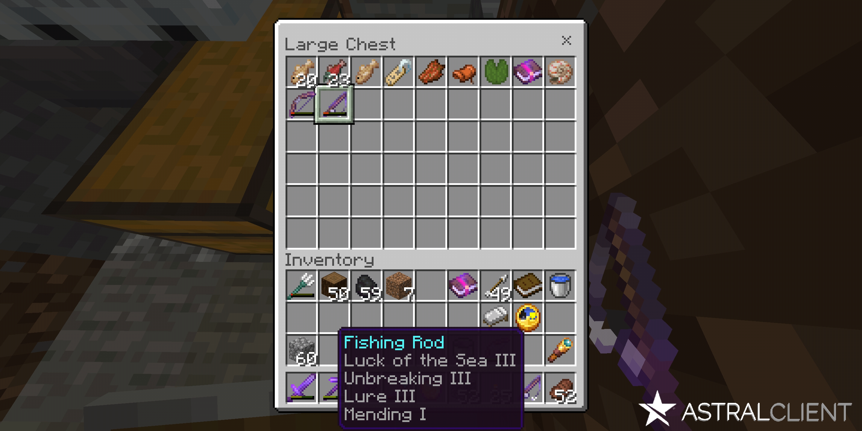 So I Fished Up A Max Fishing Rod Thats Rare Right R Minecraft