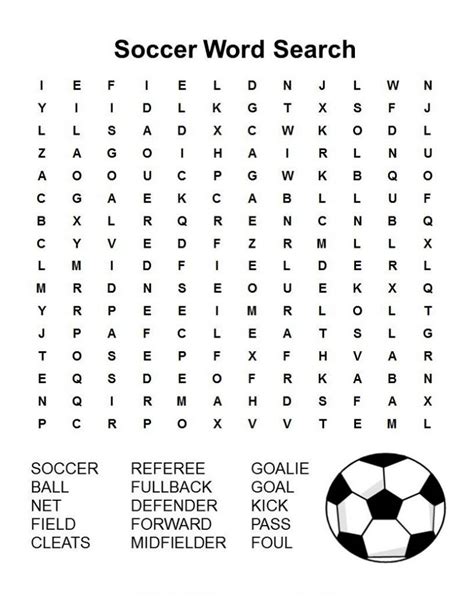 Soccer Word Search Puzzle Book Word Searches With Easy To Read Print