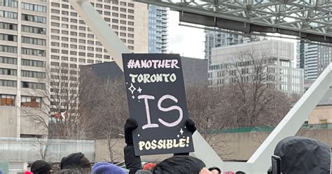 Socialist Action Joins Hundreds Of Protestors At Toronto City Hall To