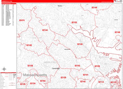 Somerville Ma Zip Code Map