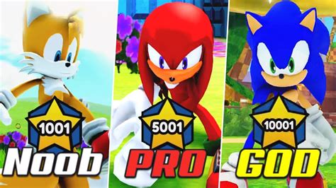 Sonic Speed Simulator Lvl 1000 Vs 5000 Vs 10000 Youtube