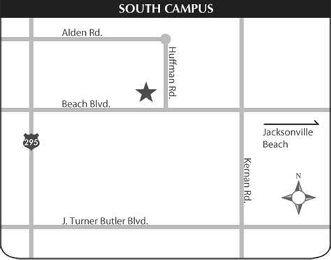 South Campus Map Florida State College Acalog Acms