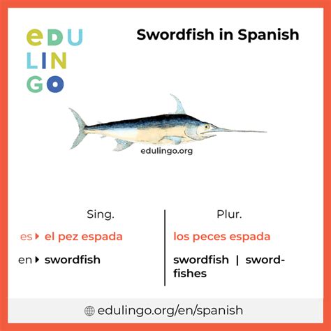 Spanish For Swordfish