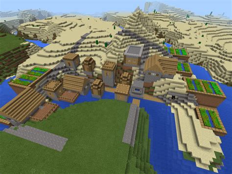 Spawn With Four Villages Seed For Minecraft 1 17 1 1 16 5 1 15 2 1 14 4