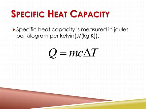 Specific Heat Capacity Ppt Download