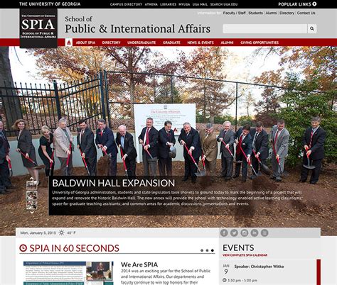 Spia Updates Its Website Uga Today