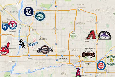 Spring Training 2025 Arizona Map Pdf Dinny Millicent