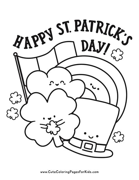 St Patrick Amp 39 S Day Coloring Pages 6 Free Printable Pdfs Cute Coloring