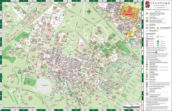 Stanford University Parking Map By Avenza Systems Inc Avenza Maps