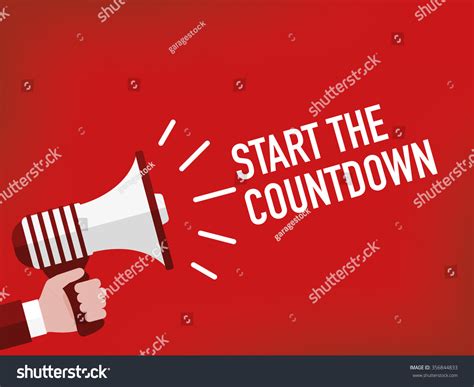 Start The Countdown Stock Vector Illustration 356844833 Shutterstock