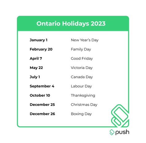 Stat Holidays Ontario 2024 2025 Statutory Holidays List For The State