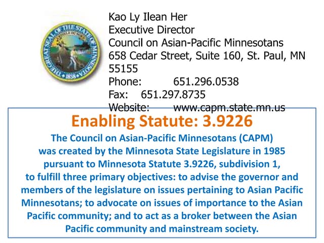 State Of Asian Pacific Minnesotans Ppt Download