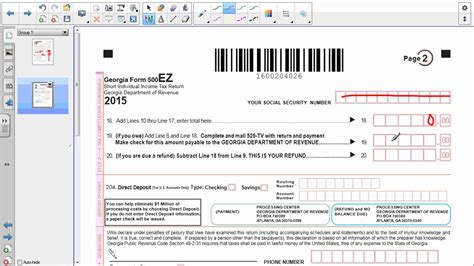 State Of Georgia Income Tax Form Youtube