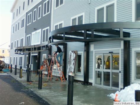 Stetson Medical Canopy Weymouth Ma Structural Steel Fabrication