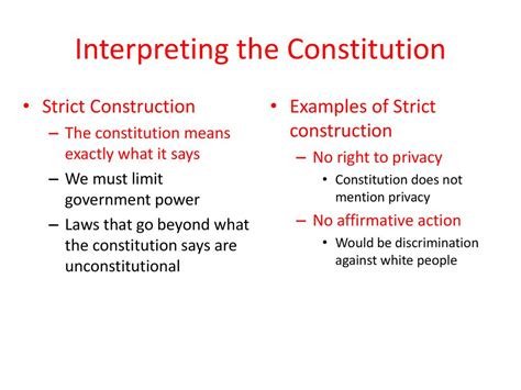 Strict Constructionism: Limits Court Power Effectively