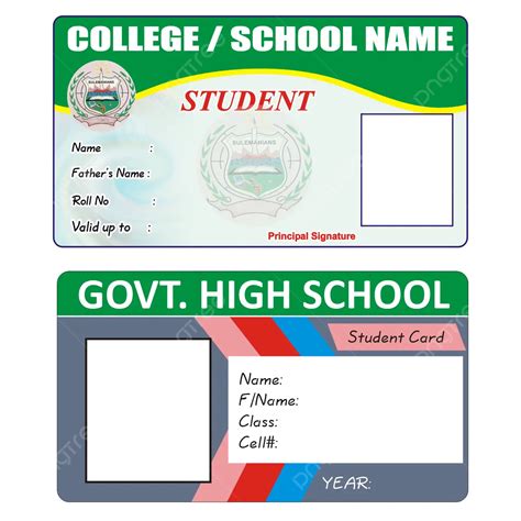 Student Id Card Design Template Vector Template Download On Pngtree