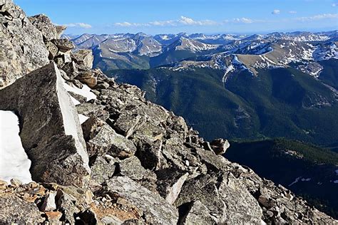 Stunning Vistas From 14Er Mount Yale In The Heart Of The Collegiate