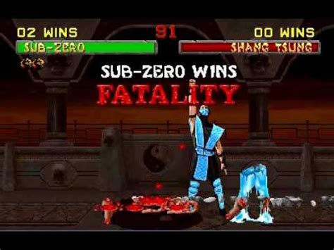 Sub Zero Fatality Moves: Master Finishing