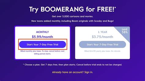 Subscribe To Boomerang