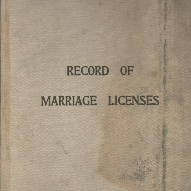 Sudbury Record Of Marriage Licenses October 8 1921 To November 2 1929