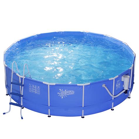 Summer Escapes 14 Ft X 42 In Metal Frame Pool Set Pool Fun At Kmart