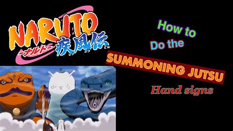 Summoning Jutsu Hand Sign Youtube