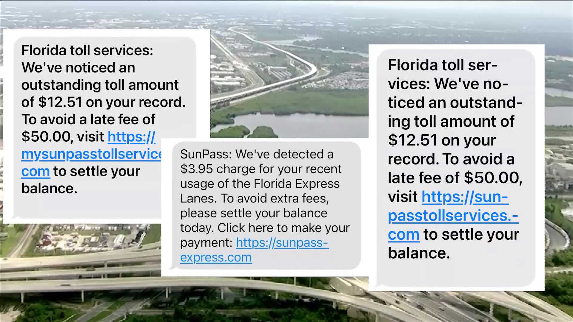 Sunpass Warning Drivers About Fake Text Messages Claiming Tolls Due