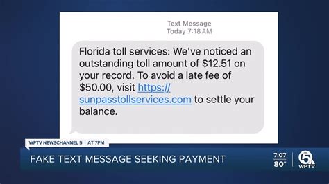 Sunpass Warns Customers Over Fake Text Message Scam