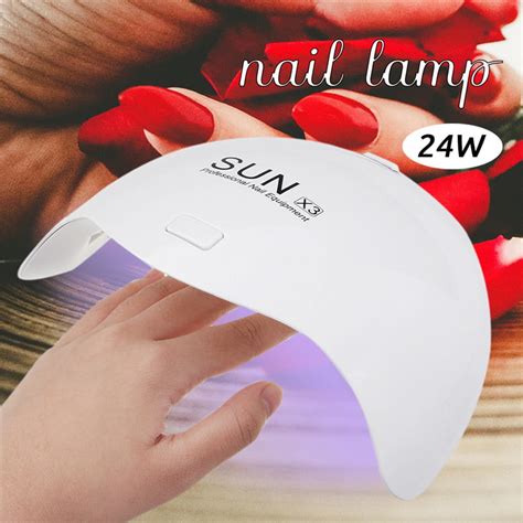 Sunx3 Uv Nail Lamp 12Led 24W Nail Gel Polish Curing Lamp 5 Timer