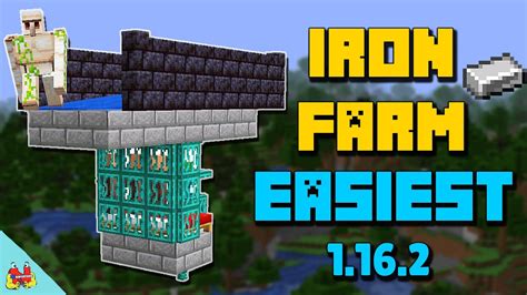 Super Easy Efficient Iron Farm Tutorial In Minecraft 1 16 2 Youtube