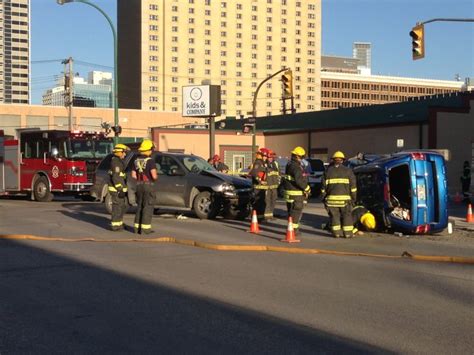 Surveillance Video Captures Major Crash In Downtown Winnipeg Winnipeg